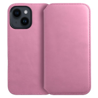 Diárové puzdro na Apple iPhone 14 Pro Dual Pocket ružové
