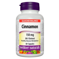 WEBBER NATURALS Škoricový extrakt (Cinnamon) 150 mg 60 kapsúl