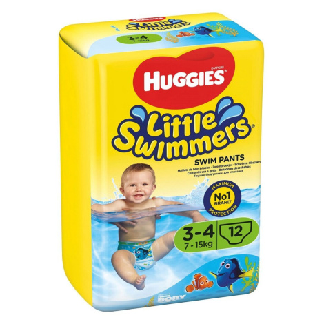 HUGGIES Little Swimmers Plienky do vody jednorazové 3-4 (7-15 kg) 12 ks