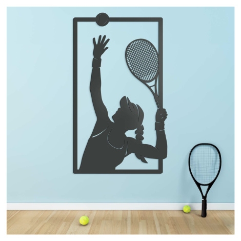 Drevený obraz športu - Tenistka