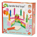 Drevená torta s jahodou Rainbow Birthday Cake Tender Leaf Toys 6 kúskov so 6 sviečkami