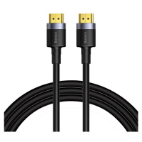 Dátový kábel, HDMI - HDMI, v2.0, 100 cm, 4K, 3D, 60 Hz, Baseus Cafule, CADKLF-E01, čierna/sivá