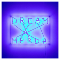 Dekoračné nástenné LED svetlo Dream-Merda, modrá