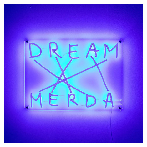Dekoračné nástenné LED svetlo Dream-Merda, modrá SELETTI