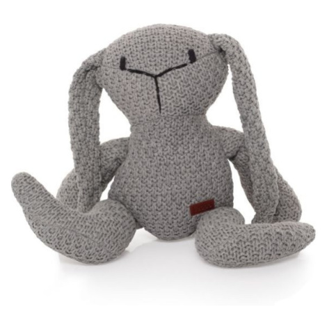 BA Handmade pletená hračka pre deti Zajac - sivá