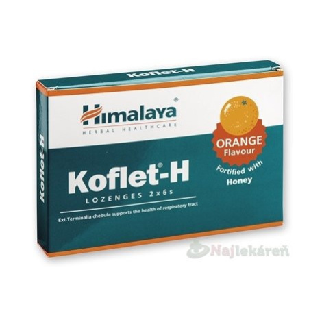 Himalaya Herbals Koflet H s medom a pomarančom 2 x 6 pastiliek