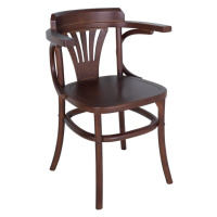 Hnedá jedálenská stolička z brestového dreva Montmartre – Antic Line