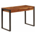 Písací stôl 110x55 cm drevo / oceľ Dekorhome,Písací stôl 110x55 cm drevo / oceľ Dekorhome