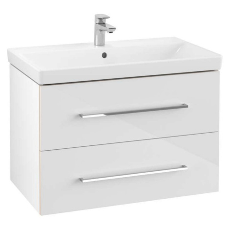 VILLEROY & BOCH - Avento Umývadlová skrinka, 78x51x45 cm, 2 zásuvky, Crystal White A89100B4