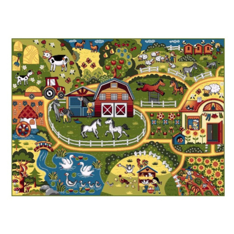 Sconto Detský koberec KOLIBRI farma, 133x190 cm Houseland