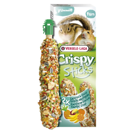 Maškrta Versele Laga Crispy Sticks škrečok/veverička - exotické ovocie 2ks 110g