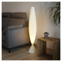 Stojaca lampa Fraktal z biomateriálu, silk, 115 cm