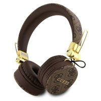 Guess PU Leather 4G Metal Logo BT5.3 Stereo Headphone Brown