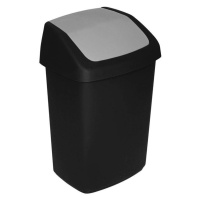 Kôš Curver® SWING BIN, 10L, 19,8x24,6x37,3 cm, čierny/sivý, na odpadky