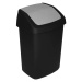 Kôš Curver® SWING BIN, 10L, 19,8x24,6x37,3 cm, čierny/sivý, na odpadky