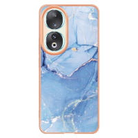 Silikónové puzdro na Honor 90 5G Design TPU marble modré