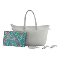 KINDERKRAFT Taška prebaľovacia Treasurebag Light Grey Nature Vibes, Premium