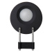 Stolná LED lampa MAULpuck, teleskopické rameno, čierna
