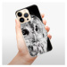 Odolné silikónové puzdro iSaprio - BW Owl - iPhone 13 Pro Max
