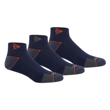 DUNLOP Pánske pracovné ponožky, 3 páry (39/42, modrá)