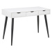 Dkton Dizajnový písací stôl Nature 110 cm, biely-čierny