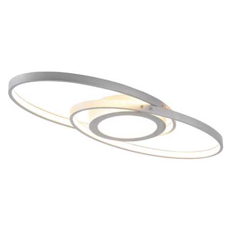Dizajnové stropné svietidlo oceľové vrátane LED trojstupňového stmievateľného - Axy TRIO