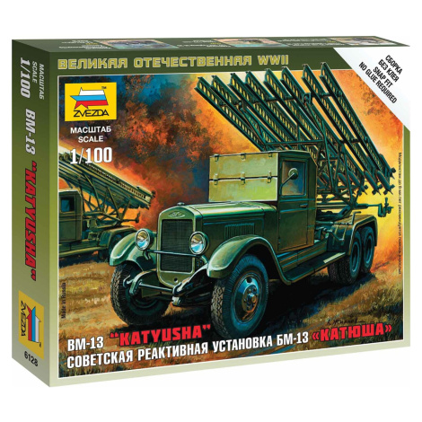 Wargames (WWII) military 6128 - BM-13 Katyusha (1:100) Zvezda
