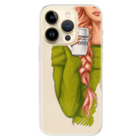 Odolné silikónové puzdro iSaprio - My Coffe and Redhead Girl - iPhone 14 Pro