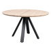 Okrúhly jedálenský stôl s doskou z dubového dreva v prírodnej farbe ø 130 cm Carradale – Rowico
