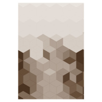 Kusový koberec 110x160 brian - béžová/hnedá