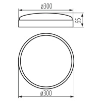 Svietidlo DUNO LED 24W-NW-O Prisadené (Kanlux)