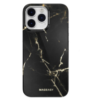 SwitchEasy kryt Marble Case pre iPhone 14 Pro Max - Pearl Black