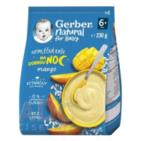 Gerber Natural Nemliečna KAŠA Dobrú noc Mango