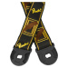 Fender Quick Grip Locking Strap Black/Yellow/Brown