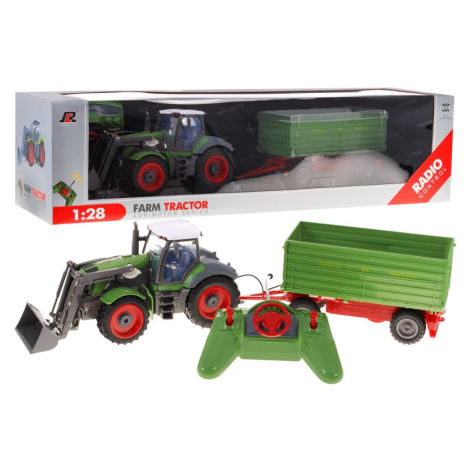 mamido Traktor s vlečkou na diaľkové ovládanie RC zelený