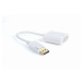 Kabel CABLEXPERT A-DPM-DVIF-002-W red. Displayport na DVI, M/F, bílá