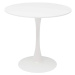 KONDELA Reventon okrúhly jedálenský stôl biela matná