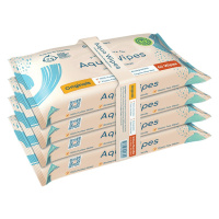 Aqua Wipes EKO dětské vlhčené ubrousky 4 x 64 ks