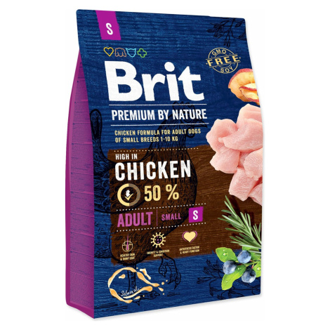 Krmivo Brit Premium by Nature Adult S 3kg