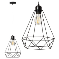 Toolight - Stropná lampa Reno 1xE27 180986, čierna, OSW-00011