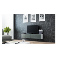 TV stolík VIGO 140 cm biely/sivý