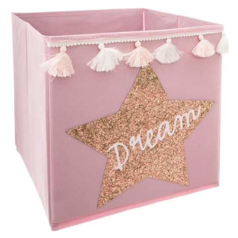 Textilný kôš na hračky Dream ružový DekorStyle