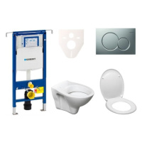 Cenovo zvýhodnený závesný WC set Geberit do ľahkých stien / predstenová montáž + WC S-Line S-lin