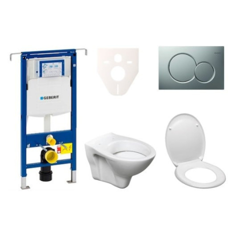 Cenovo zvýhodnený závesný WC set Geberit do ľahkých stien / predstenová montáž + WC S-Line S-lin