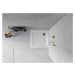 MEXEN/S - Flat sprchová vanička štvorcová slim 70 x 70, biela + zlatý sifón 40107070G