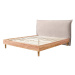 Béžová/prírodná dvojlôžková posteľ s roštom 160x200 cm Charlie – Bobochic Paris