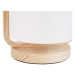 Krémovobiela stolová lampa Leitmotiv Snap, výška 21,5 cm