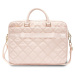 Guess PU Quilted 4G Metal Logo Computer Bag 15/16" Pink