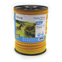 Páska pre elektrický ohradník, priemer 10 mm, žlto-oranžové