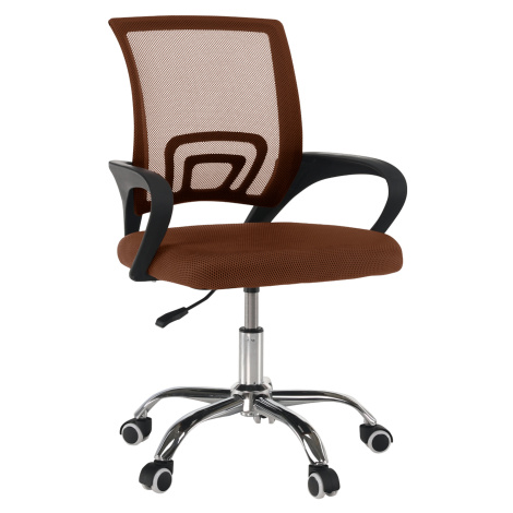 Kancelárska stolička, hnedá/čierna, DEX 4 NEW Tempo Kondela